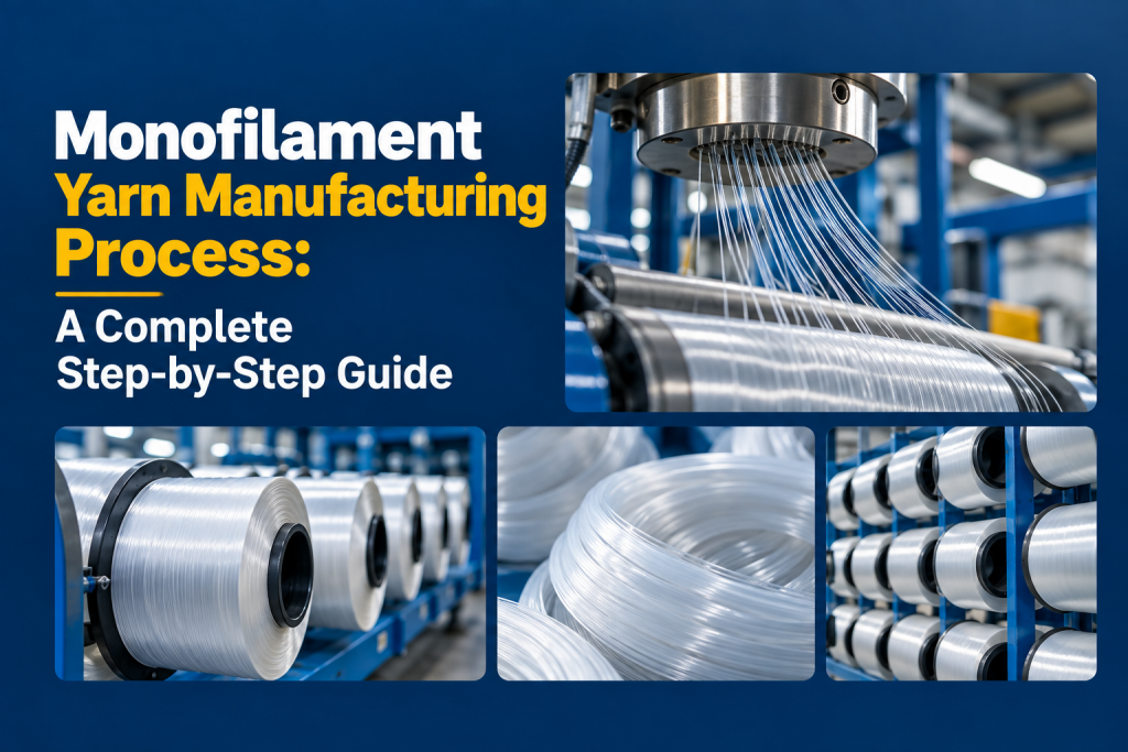 Monofilament yarn manufacturing process image